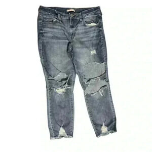 So Mia rise CROP Jeans size 15 distressed J15